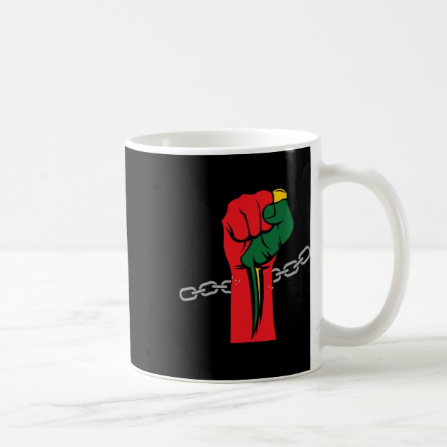 Juneteenth Celebrating 1865 Afro Americ. Kaffeetasse (Rechts)