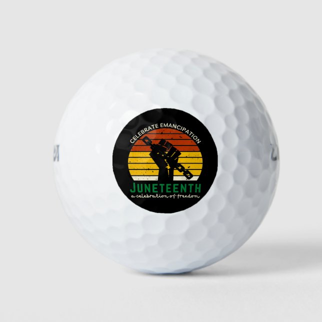 Juneteenth Celebrating Freedom Golfball (Vorderseite)