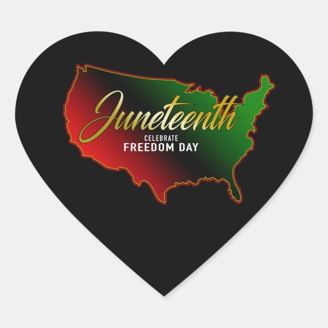 Juneteenth Classic Round Sticker (Vorderseite)
