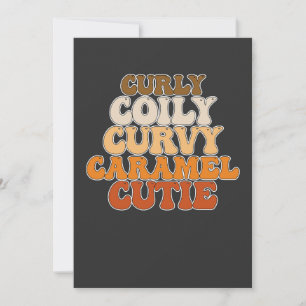 Juneteenth Curly Coily Curvy Caramel Süsse Einladung