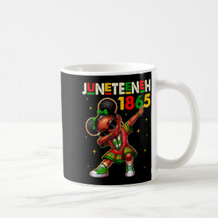 Juneteenth Dabbing schwarze Mädchen Königin Melani Kaffeetasse