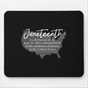 Juneteenth-Definition USA Karte Amerikanische Flag Mousepad