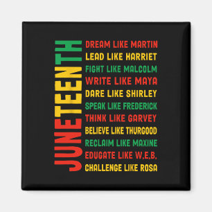 Juneteenth Dream like Martin Black History African Magnet