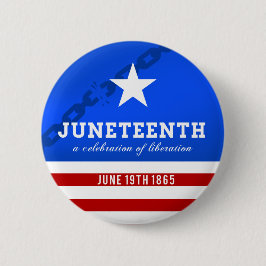 Juneteenth eine Feier der Befreiung Button