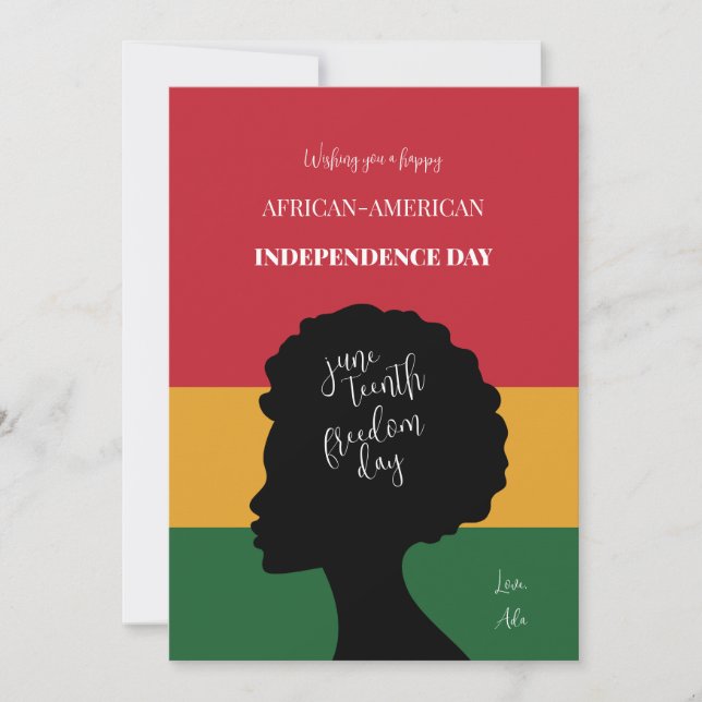 Juneteenth Einladung (Vorderseite)