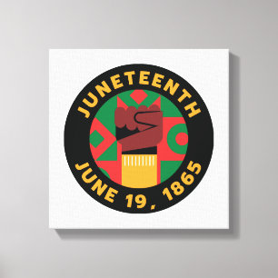 Juneteenth-Feier Gedenken an Freiheit und Leinwanddruck