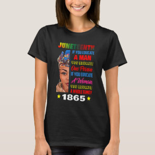 Juneteenth feiert Beautiful Melanin Women Fre T-Shirt