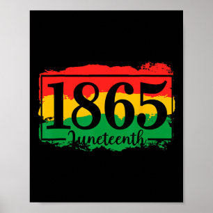 Juneteenth feiert schwarze Freiheit 1865 Geschicht Poster