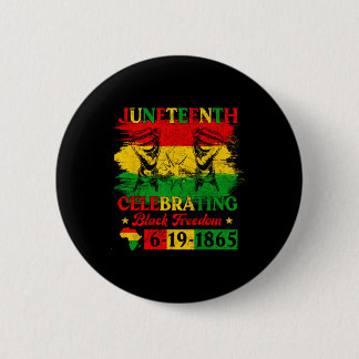 Juneteenth-Flagge zur Feier der schwarzen Freiheit Button