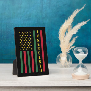 Juneteenth Freedom Celebration USA American Flag Fotoplatte