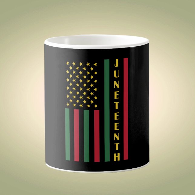 Juneteenth Freedom Celebration USA American Flag Kaffeetasse (Von Creator hochgeladen)