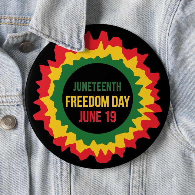 Juneteenth Freedom Liberation June 19th   Button (Beispiel)