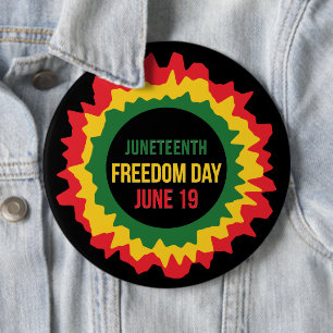 Juneteenth Freedom Liberation June 19th Button