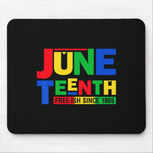 Juneteenth Frei-so 1865 Schwarze Geschichte Afroam Mousepad