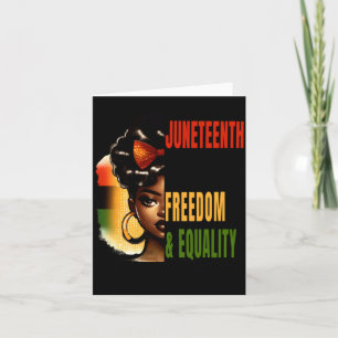 Juneteenth Freiheit Gleichheit Afroamerikaner Karte
