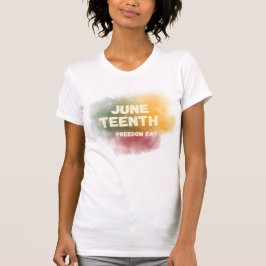 Juneteenth Freiheitstag Farbige Rauchgrafik T-Shir T-Shirt