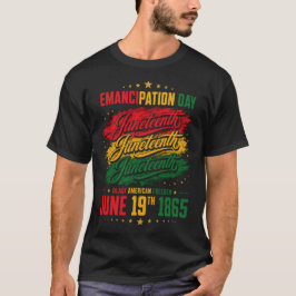 Juneteenth-Freiheitstag Panafrikanisches Erbe T-Shirt