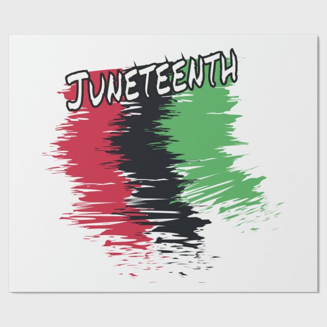 Juneteenth Geschenkpapier (Flach)