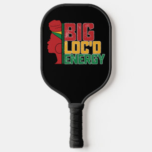 Juneteenth Große Loc'd Energie Schwarze Freiheit Pickleball Schläger
