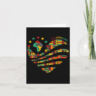 Juneteenth Heart Black History Afro American Afric Karte