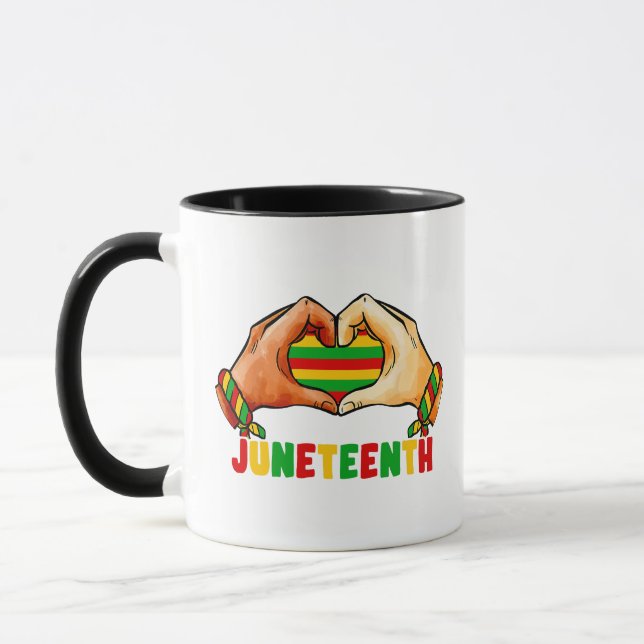 Juneteenth Heart Tasse (Links)