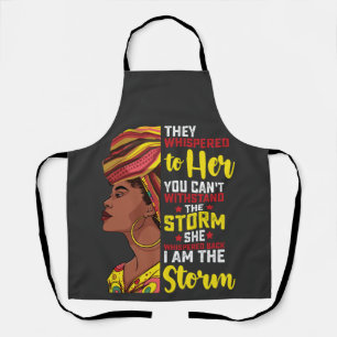 Juneteenth Ich Bin Der Sturm Melanin Schwarzes Mäd Schürze