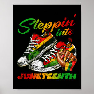 Juneteenth Ich bin der Sturm Schwarze Frauen Schwa Poster