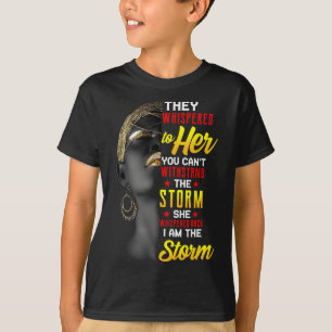 Juneteenth Ich Bin Der Sturm Schwarze Frauen Schwa T-Shirt