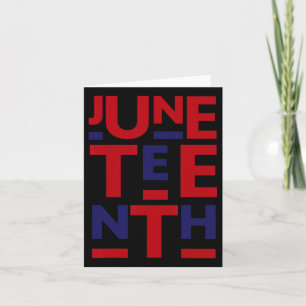 Juneteenth ist mein Unabhängigkeitstag 1865 4. Jul Karte