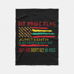 Juneteenth ist mein Unabhängigkeitstag Fleecedecke