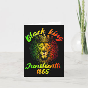 Juneteenth ist mein Unabhängigkeitstag Löwe Frei I Karte