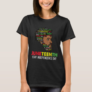 Juneteenth ist mein Unabhängigkeitstag Schwarzer K T-Shirt