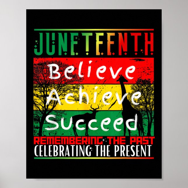 Juneteenth ist mein Unabhängigkeitstag Schwarzer S Poster (Vorne)