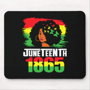 Juneteenth ist meine Unabhängigkeit 1865 Tag schwa Mousepad