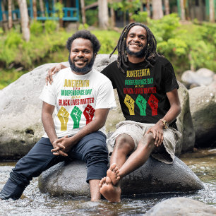 Juneteenth ist T - Shirt des Tages der Unabhängigk