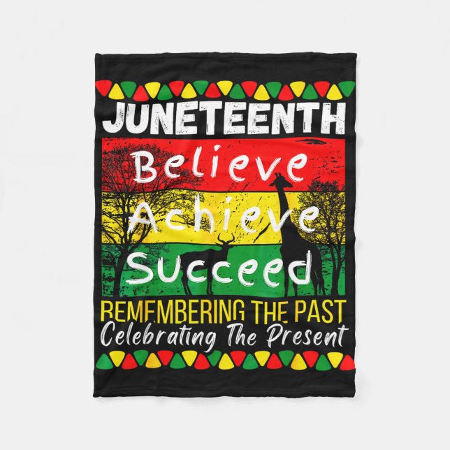 Juneteenth ist Unabhängigkeitstag schwarzer Stolz  Fleecedecke (Vorderseite)