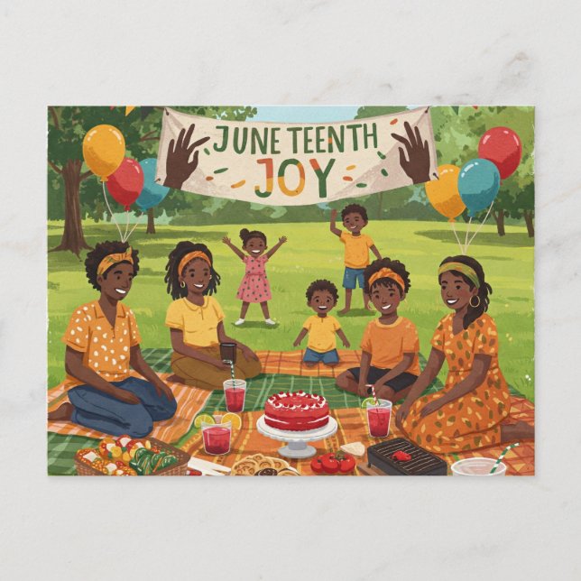 Juneteenth Joy Postkarte (Vorderseite)