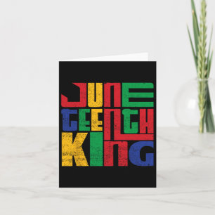 Juneteenth King Black Man Boy Juneteenth King Karte