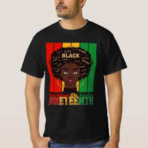 Juneteenth Meine Vorfahren Erinnernd Mädchen Melan T-Shirt