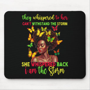 Juneteenth Melanin Mädchen Schwarze Frauen Afro Sc Mousepad
