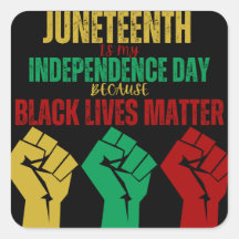 Juneteenth Panafrikanischer Faust Aufkleber
