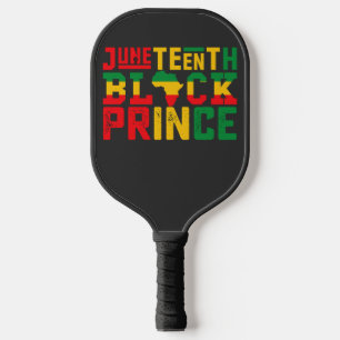 Juneteenth Prinz feiert schwarze Freiheit Pickleball Schläger