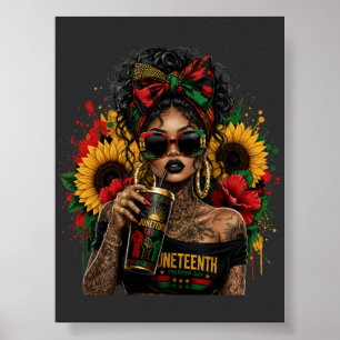 Juneteenth Schwarze Frauen Afroamerikanische Gesch Poster