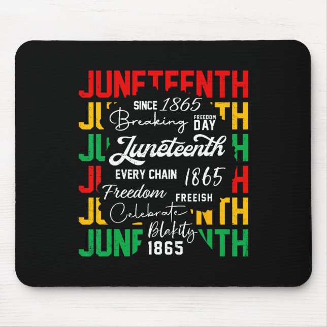 Juneteenth Schwarze Frauen Schwarze Geschichte Mon Mousepad (Vorne)