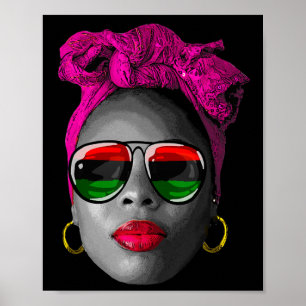 Juneteenth-Shirts Frauen Droge Afro-Puppe Königin Poster