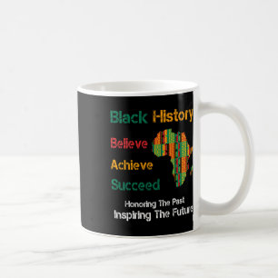 Juneteenth-Shirts Frauen Männer Afrika Karte Kente Kaffeetasse