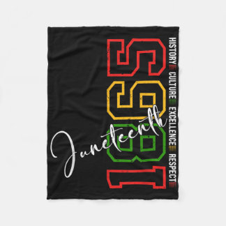 Juneteenth-Shirts Frauen Männer Afroamerikanisch J Fleecedecke