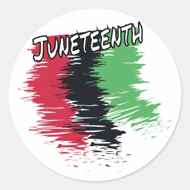 Juneteenth Sticker (Vorderseite)
