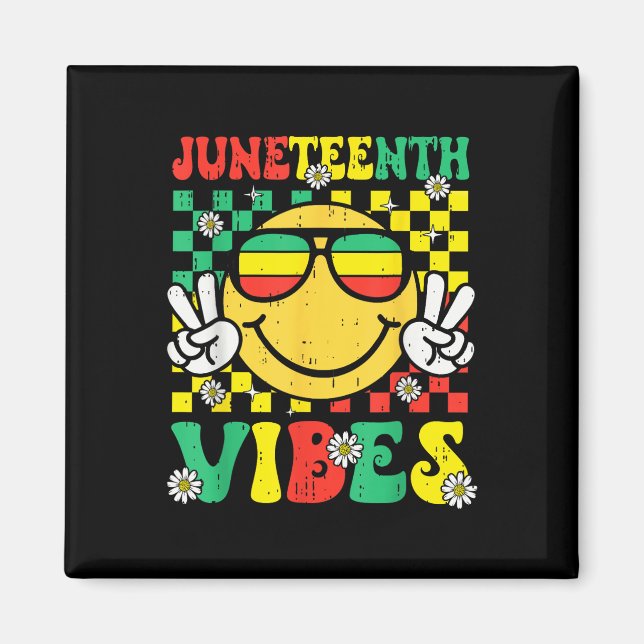 Juneteenth Stimmung 19. Juni 1865 Afrikanischer Sc Magnet (Vorne)