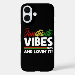 Juneteenth Stimmung - Freiheitstag 1865 Schwarze G iPhone 16 Hülle